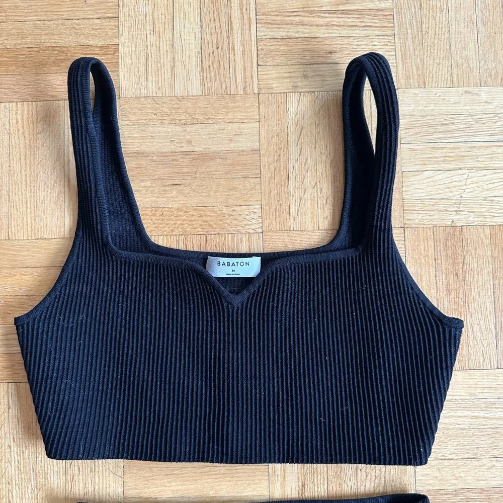 Aritzia Babaton Ribbed Skirt Set - Picture 4 of 8